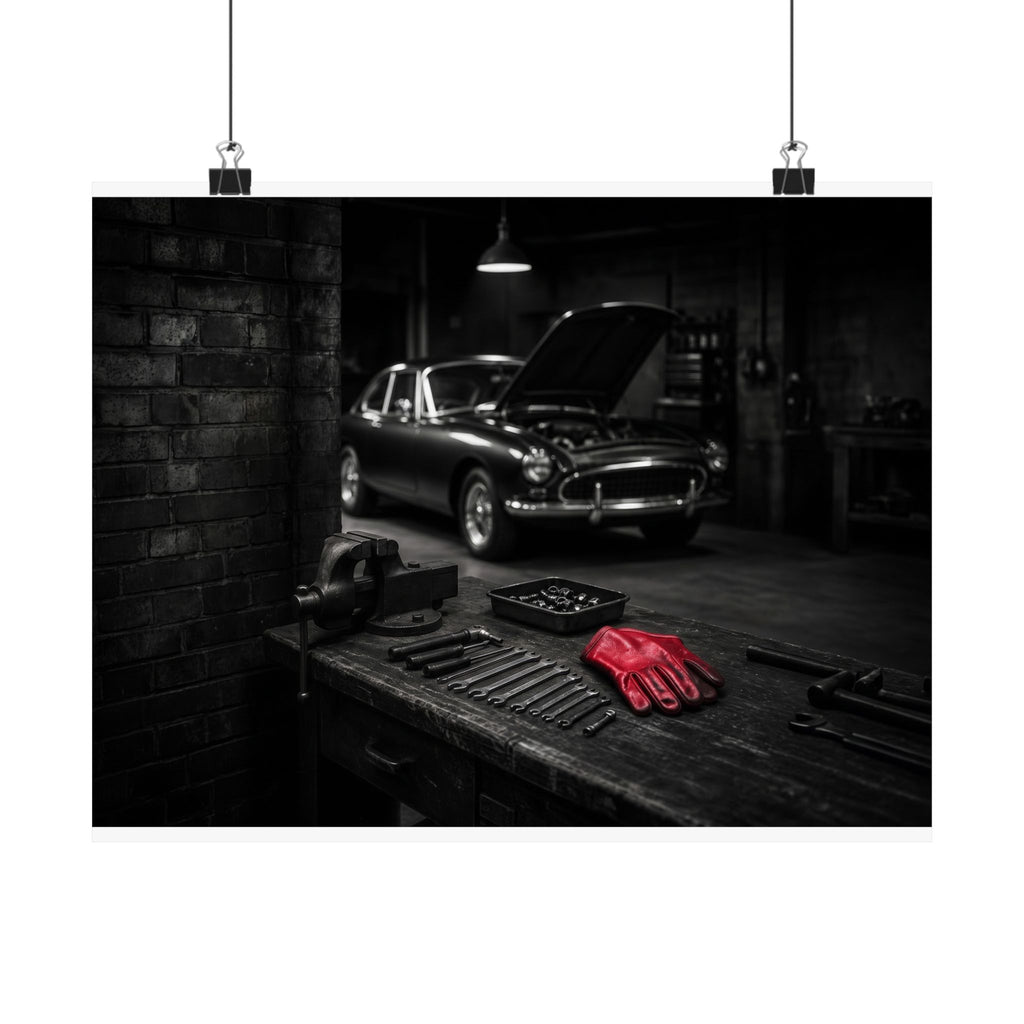 Built, Not Bought - Garage Wall Art | Matte Poster (Landscape)