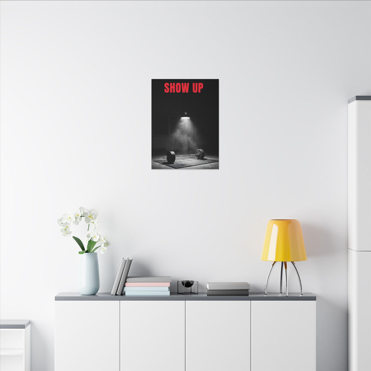 Show Up - Gym Wall Art | Canvas