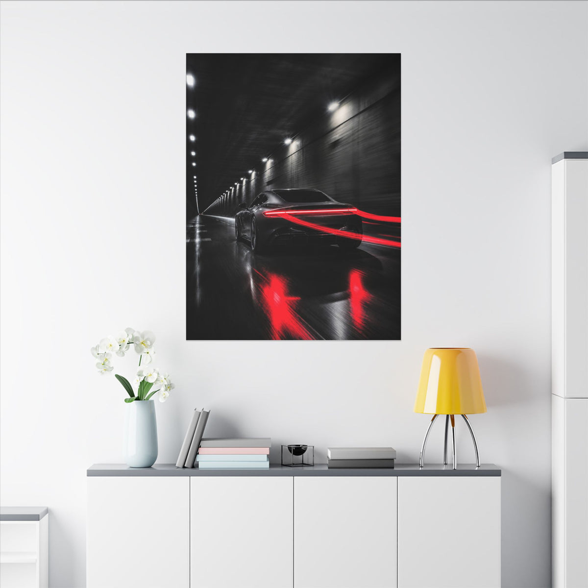 Redline Tunnel - Racing Wall Art | Canvas