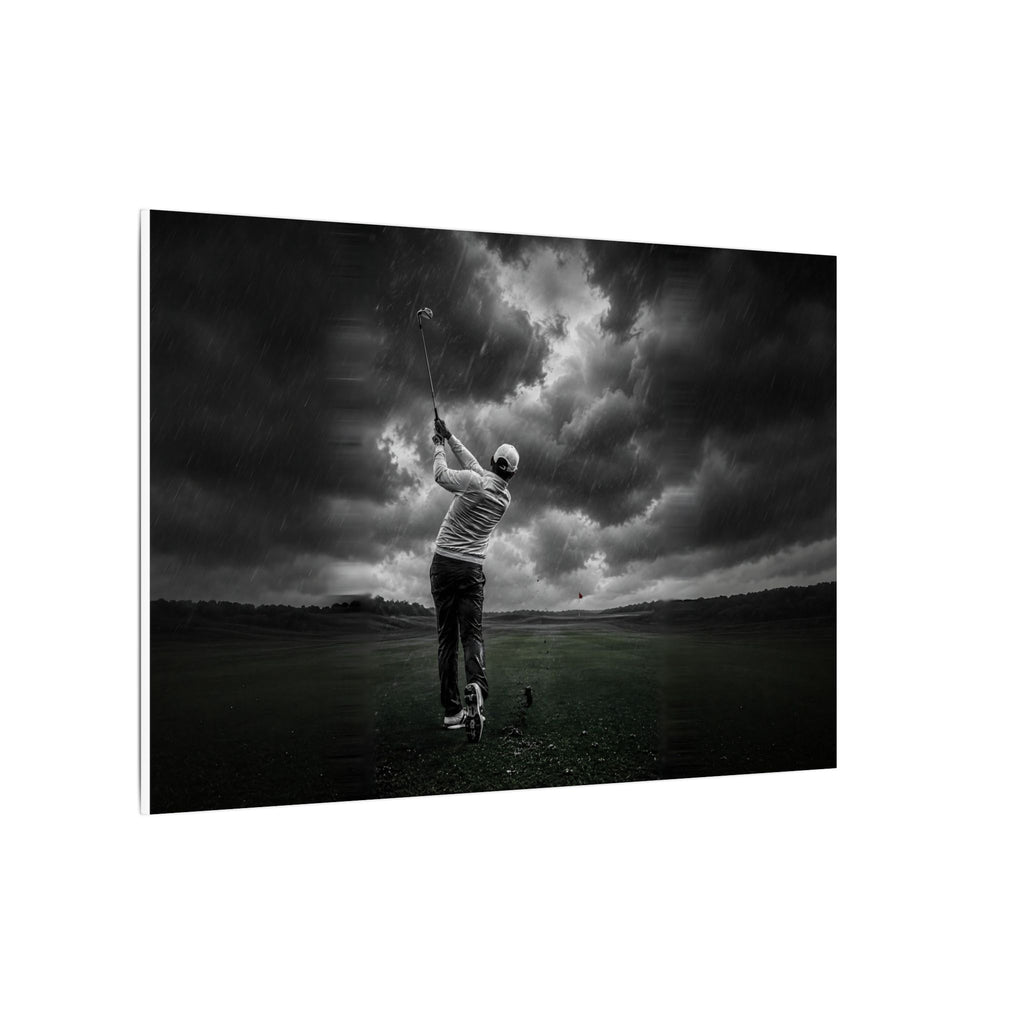 Storm Round - Golf Wall Art | Canvas (Landscape)