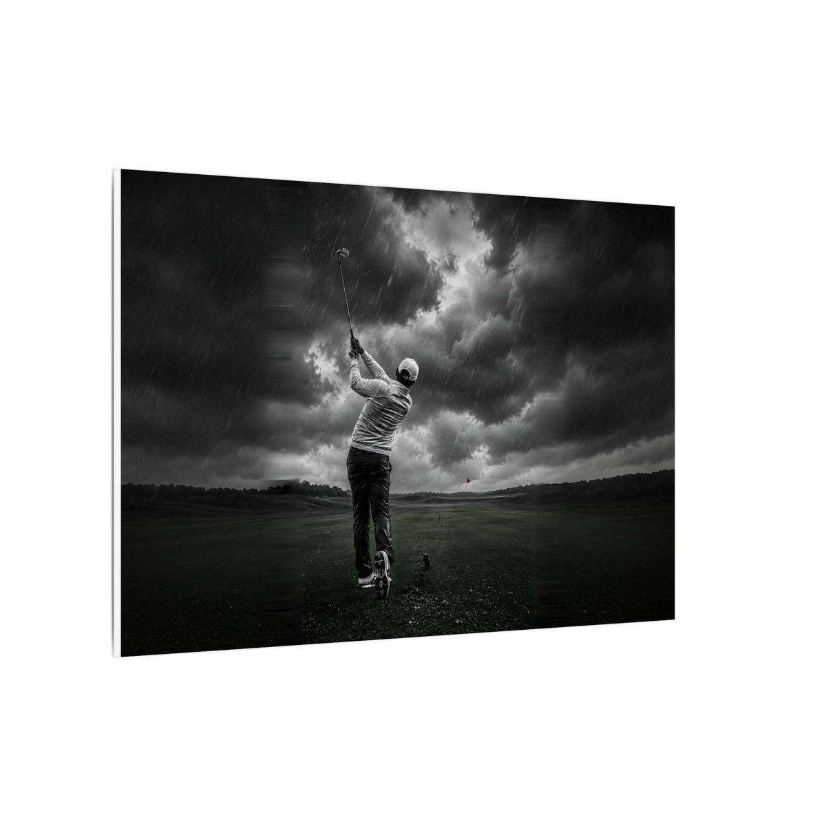 Storm Round - Golf Wall Art | Canvas (Landscape)