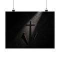 Nails and Shadow - Christian Wall Art | Matte Poster (Landscape)
