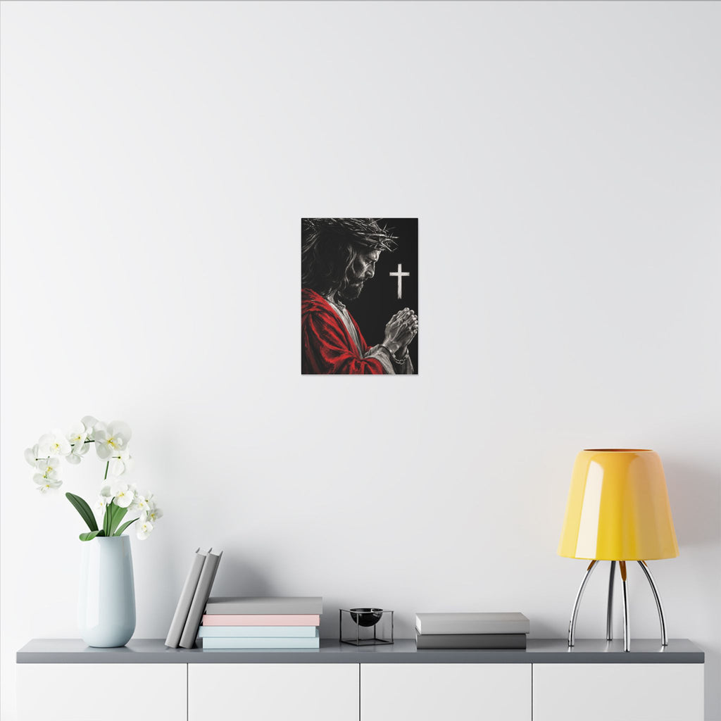 Praying Jesus - Christian Wall Art | Canvas