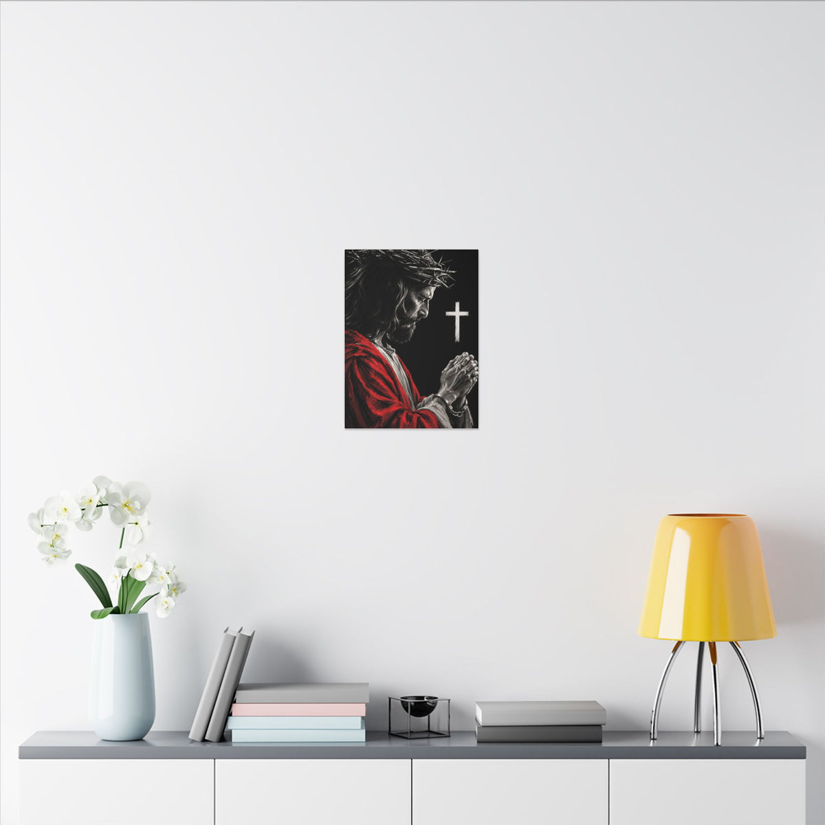 Praying Jesus - Christian Wall Art | Canvas