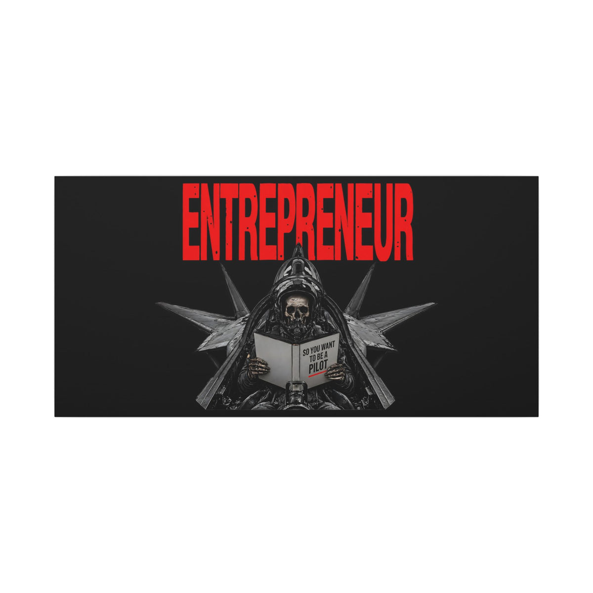 Entrepreneur - Skeleton Wall Art | Canvas (Panoramic)