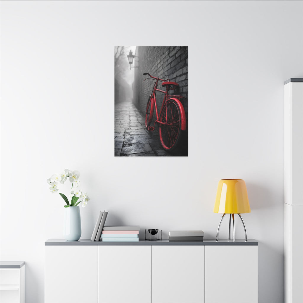 The Red Bicycle - Unique Office Wall Decor | Canvas
