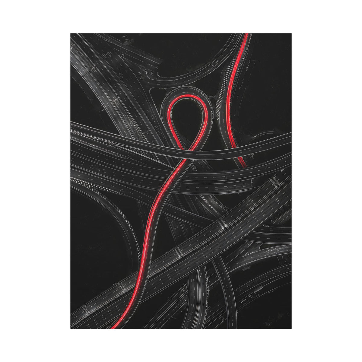 The Route - Car Wall Art | Canvas