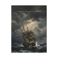 A Smooth Sea Never Made a Skilled Sailor - Storm Ship Wall Art | Canvas