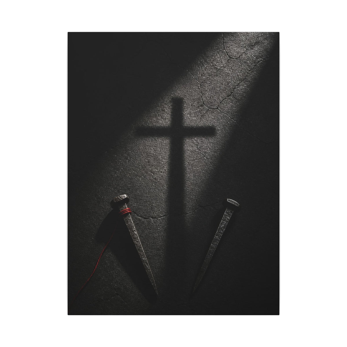 Nails and Shadow - Christian Wall Art | Canvas