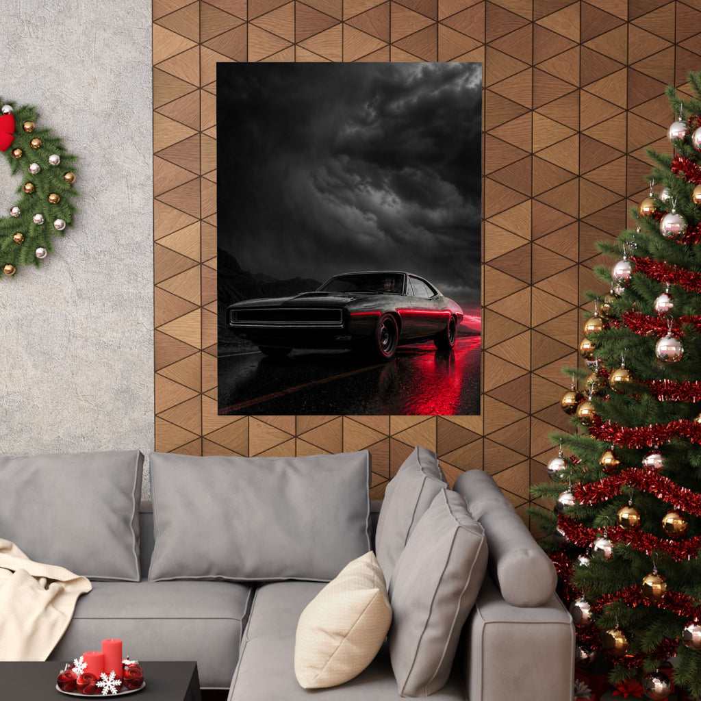 Desert Muscle - Muscle Car Wall Art | Matte Poster