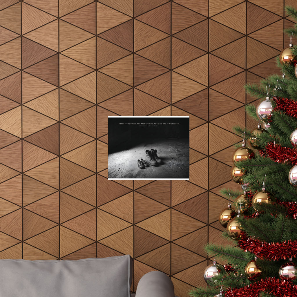 Integrity Is Doing the Right Thing When No One Is Watching - Wall Art | Matte Poster (Landscape)