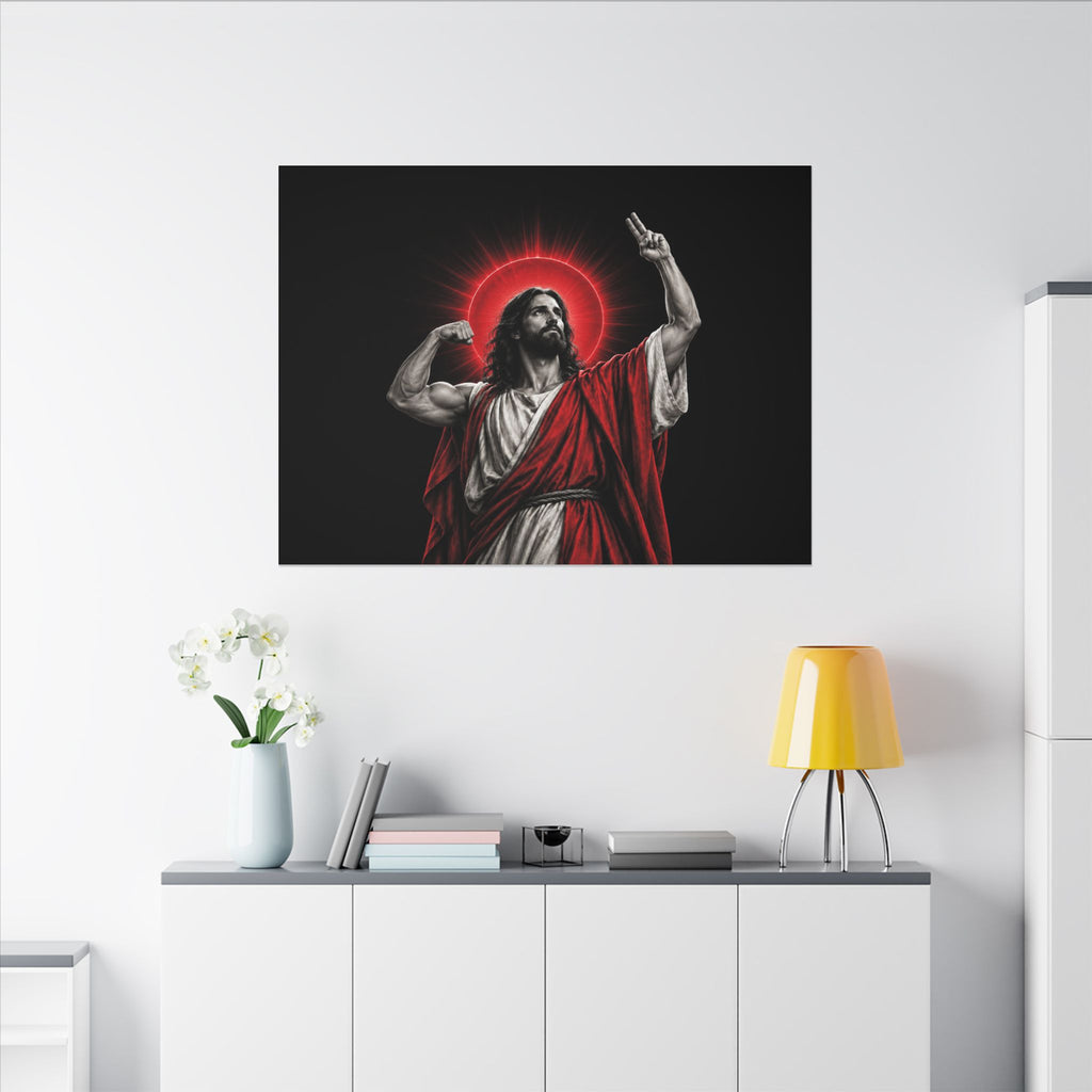 Faith and Iron - Gym Wall Art | Canvas (Landscape)