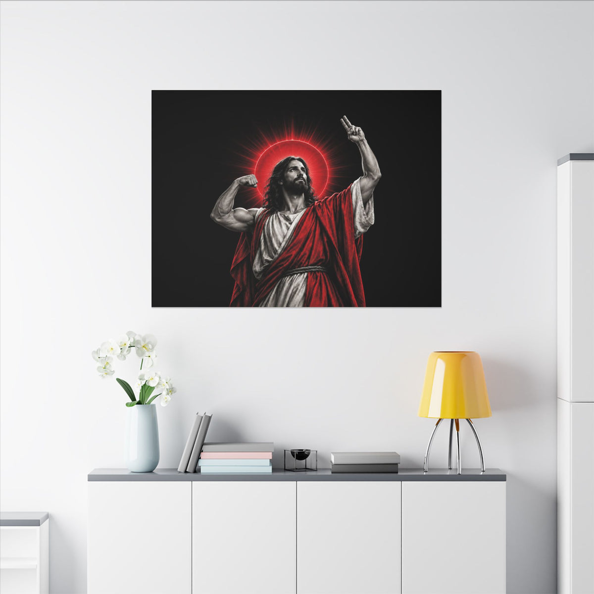 Faith and Iron - Gym Wall Art | Canvas (Landscape)