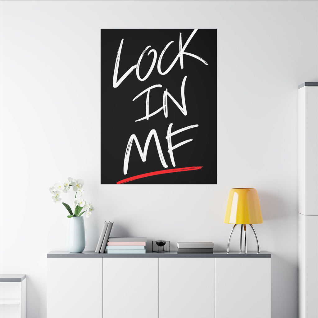Lock In - Motivational Wall Art | Canvas