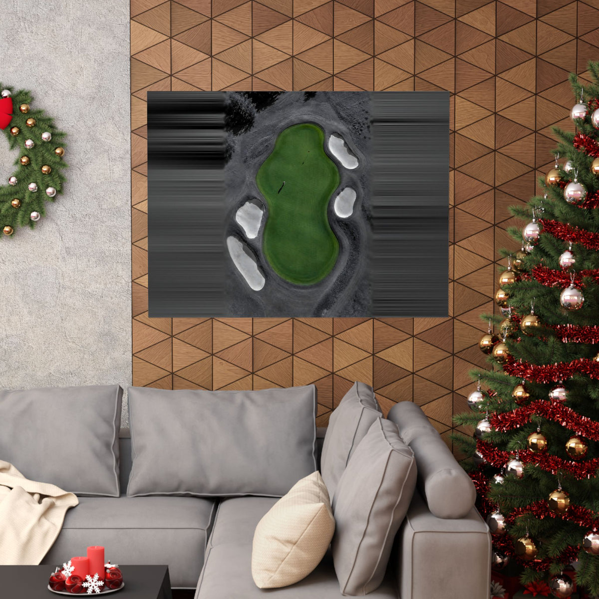 Aerial Solitude - Golf Course Wall Art | Matte Poster (Landscape)