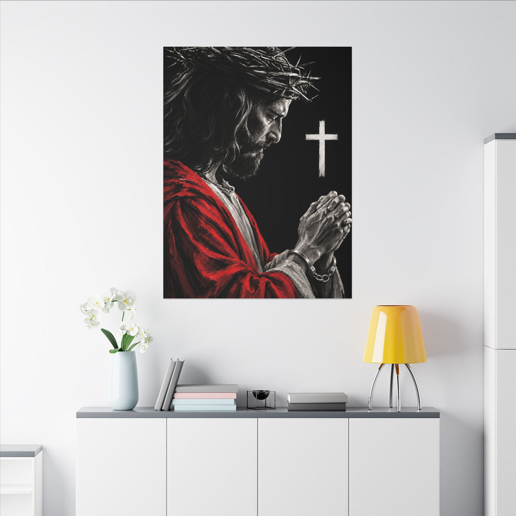 Praying Jesus - Christian Wall Art | Canvas