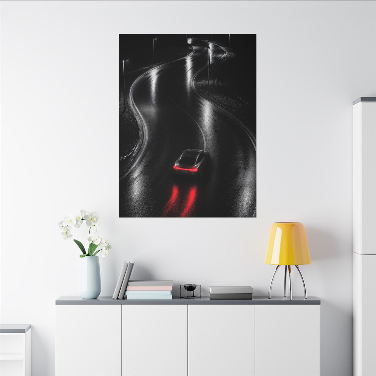 The Racing Line - Night Driving Wall Art | Canvas