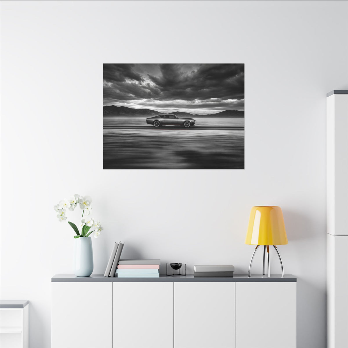 Open Road Velocity - Muscle Car Wall Art | Canvas (Landscape)