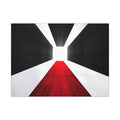 The Red Facade - Red Wall Decor | Canvas (Landscape)