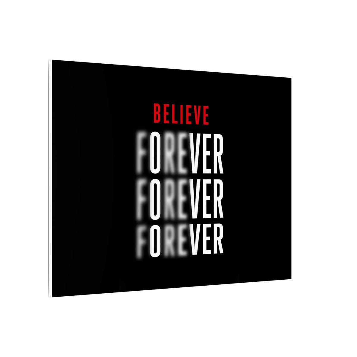 Believe Forever - Motivational Quote Wall Art | Canvas (Landscape)