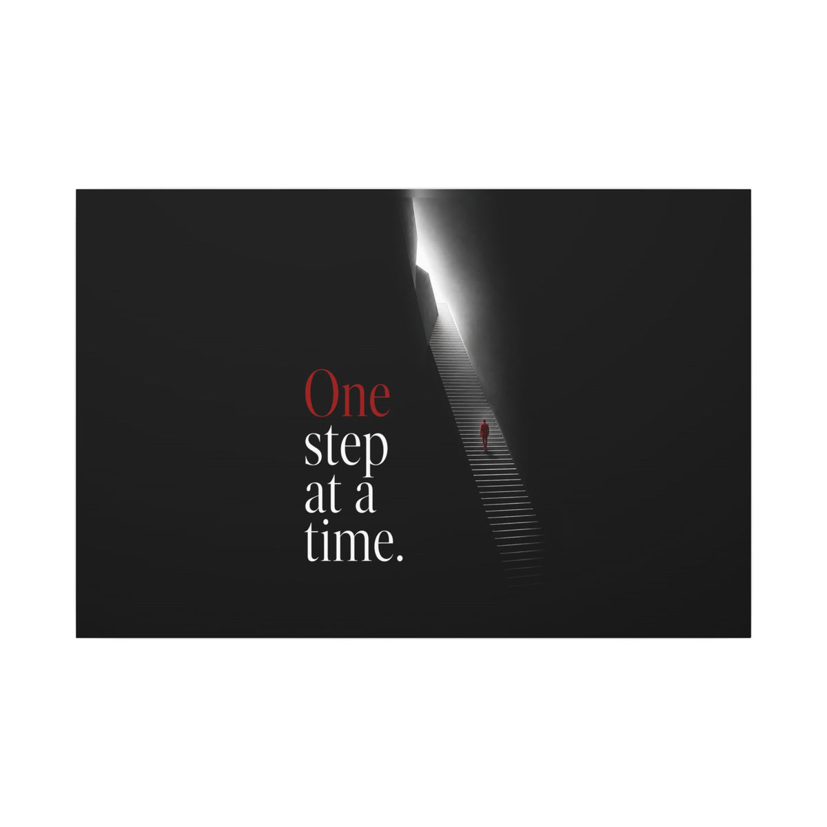 One Step at a Time - Office Wall Art | Canvas (Landscape)