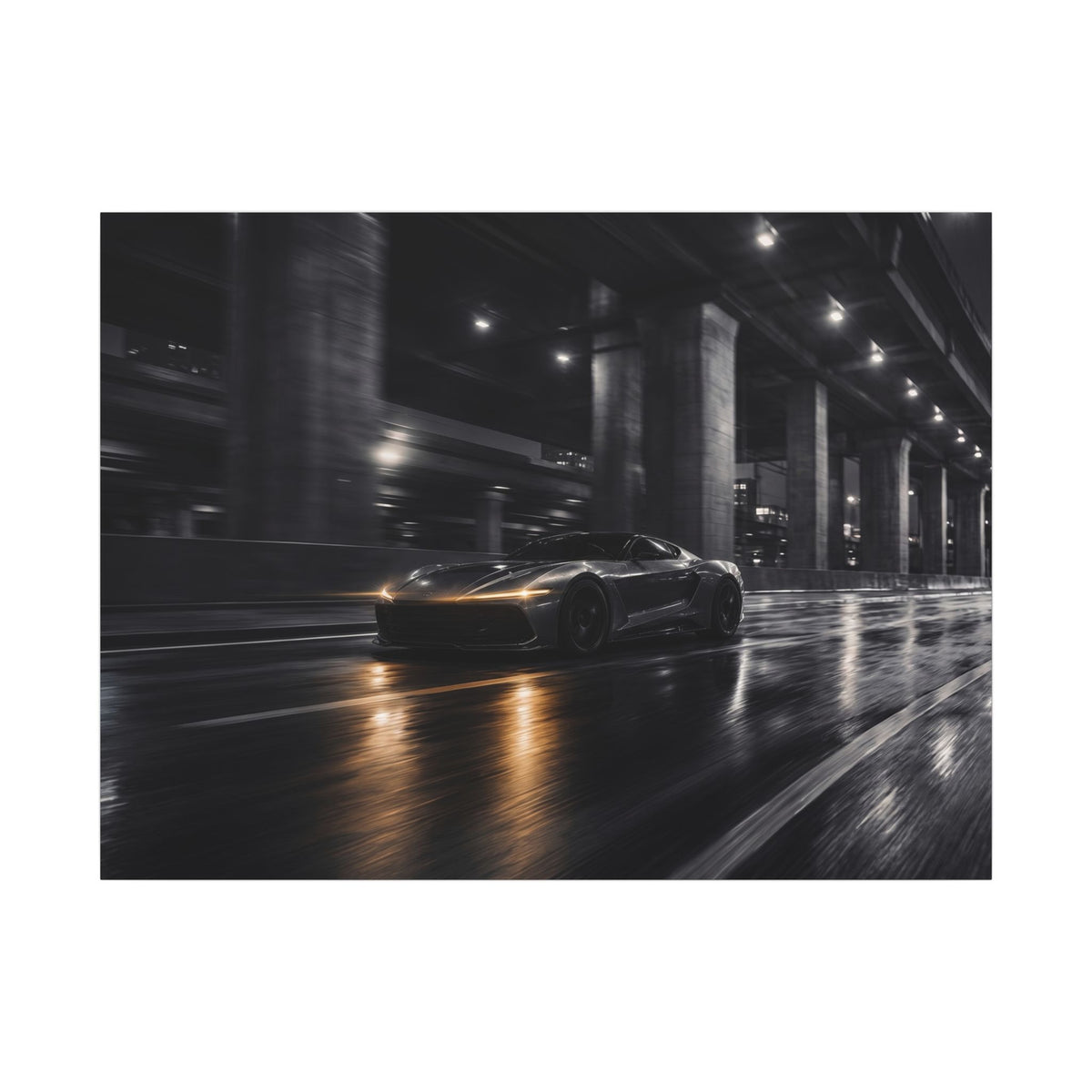 After Dark - Supercar Wall Art | Canvas (Landscape)