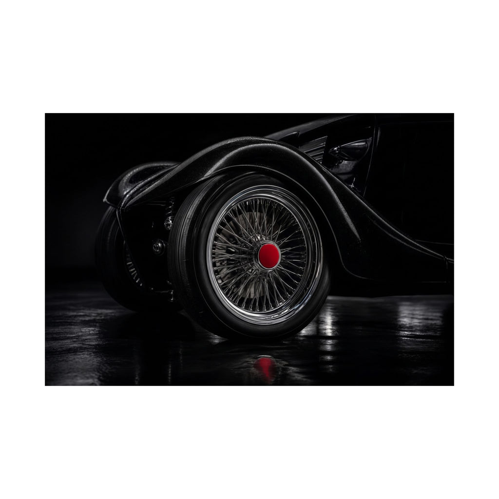 Spoke and Steel - Classic Car Wall Art | Matte Poster (Landscape)