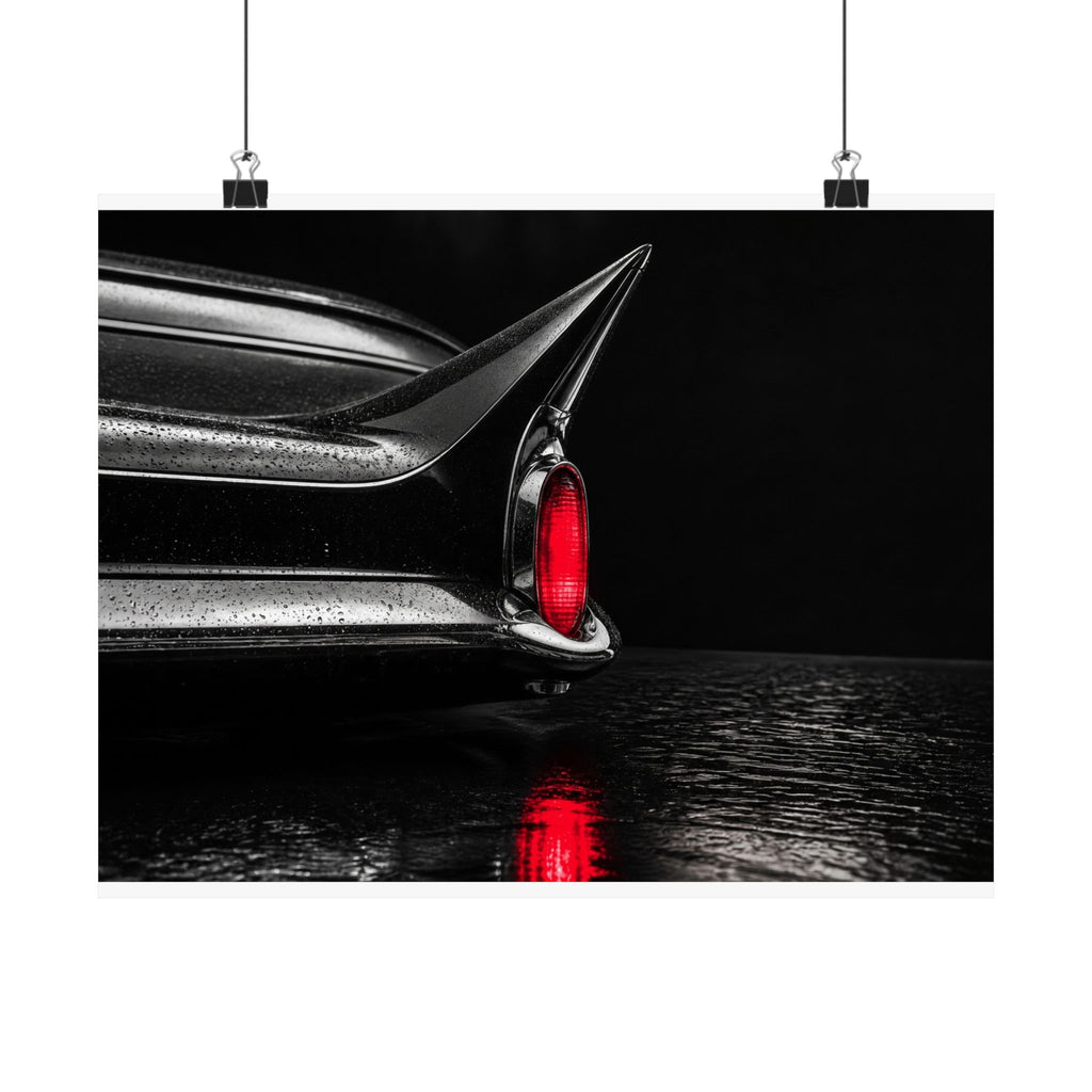 Ruby Tail - Classic Car Wall Art | Matte Poster (Landscape)