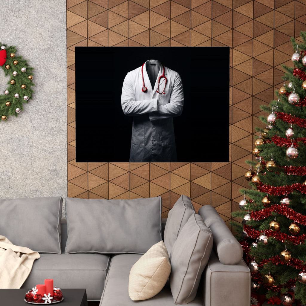 The White Coat - Doctor's Office Wall Art | Matte Poster (Landscape)