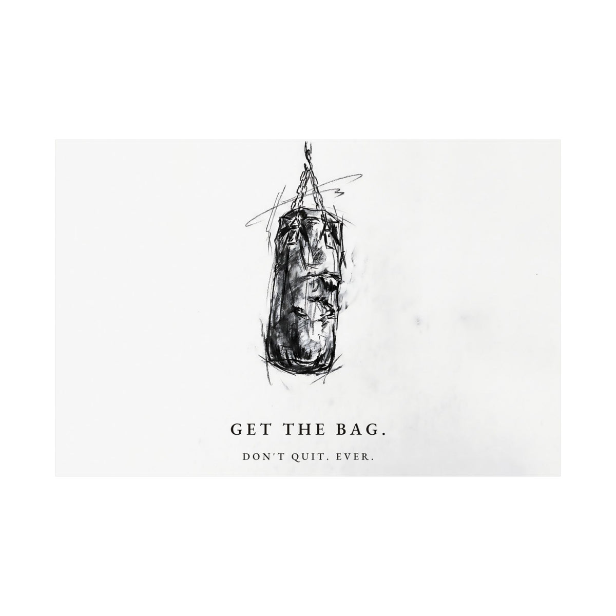 Get the Bag - Boxing Wall Art | Matte Poster (Landscape)