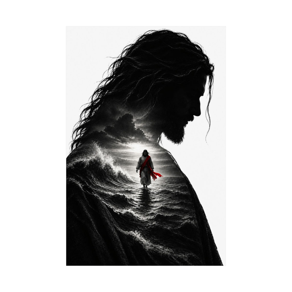 Walk on Water - Christian Wall Art | Matte Poster