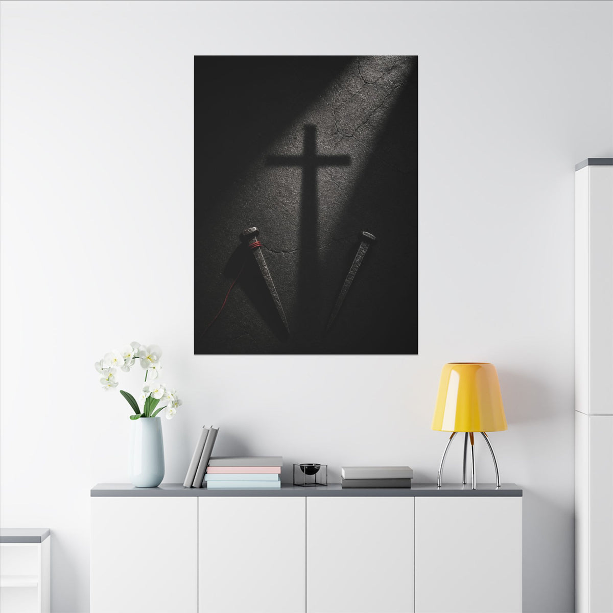 Nails and Shadow - Christian Wall Art | Canvas
