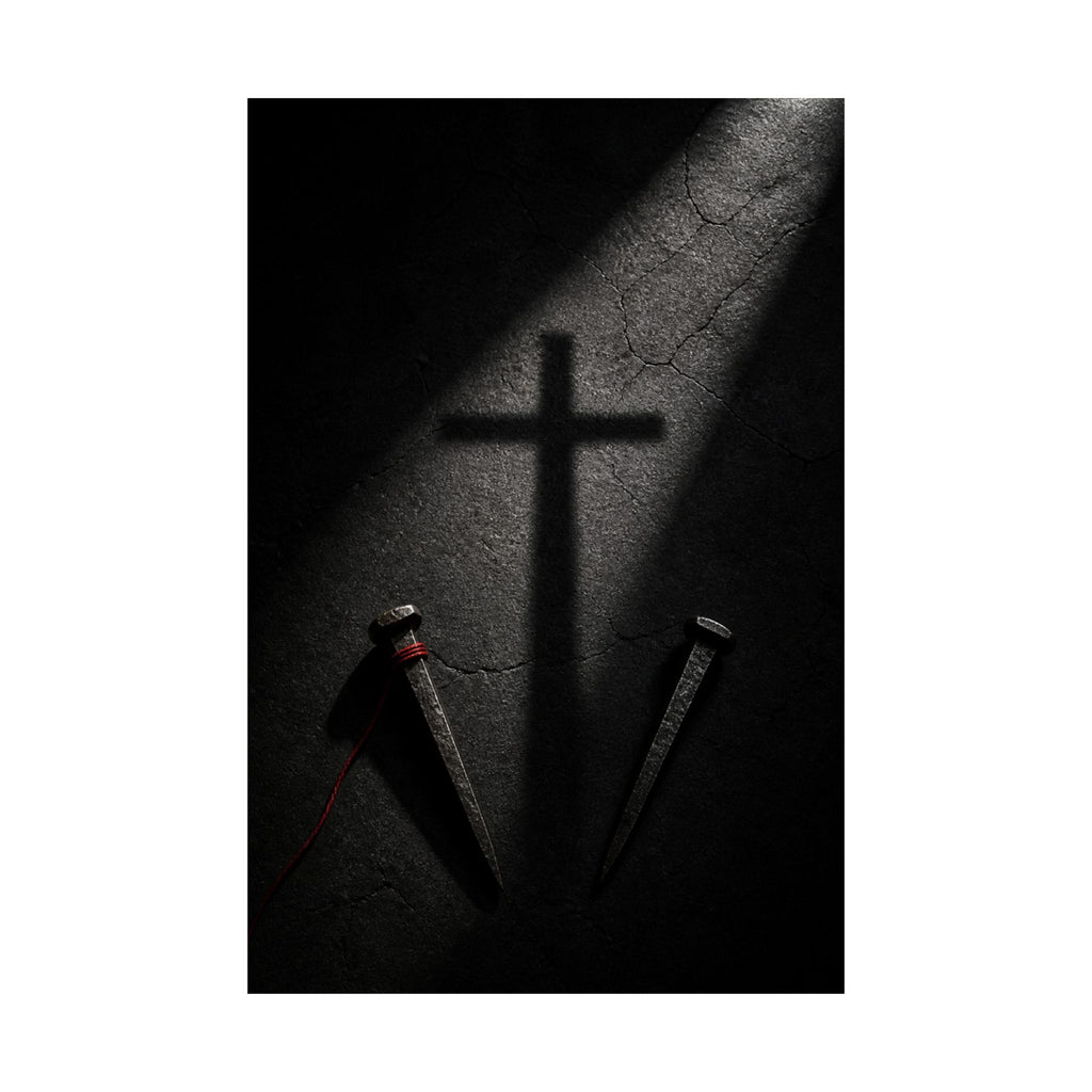 Nails and Shadow - Christian Wall Art | Matte Poster
