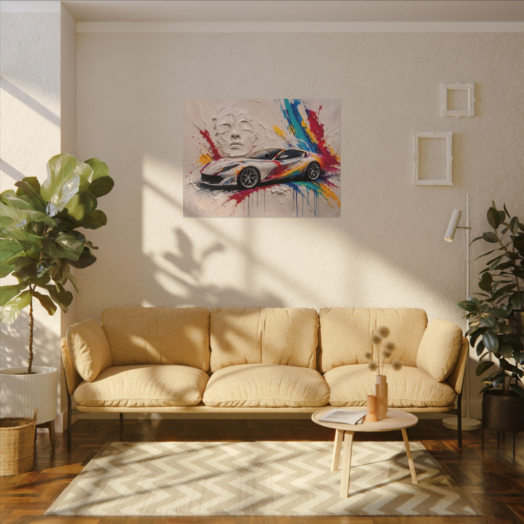 Full Throttle Wide - Supercar Splash Art Landscape | Canvas