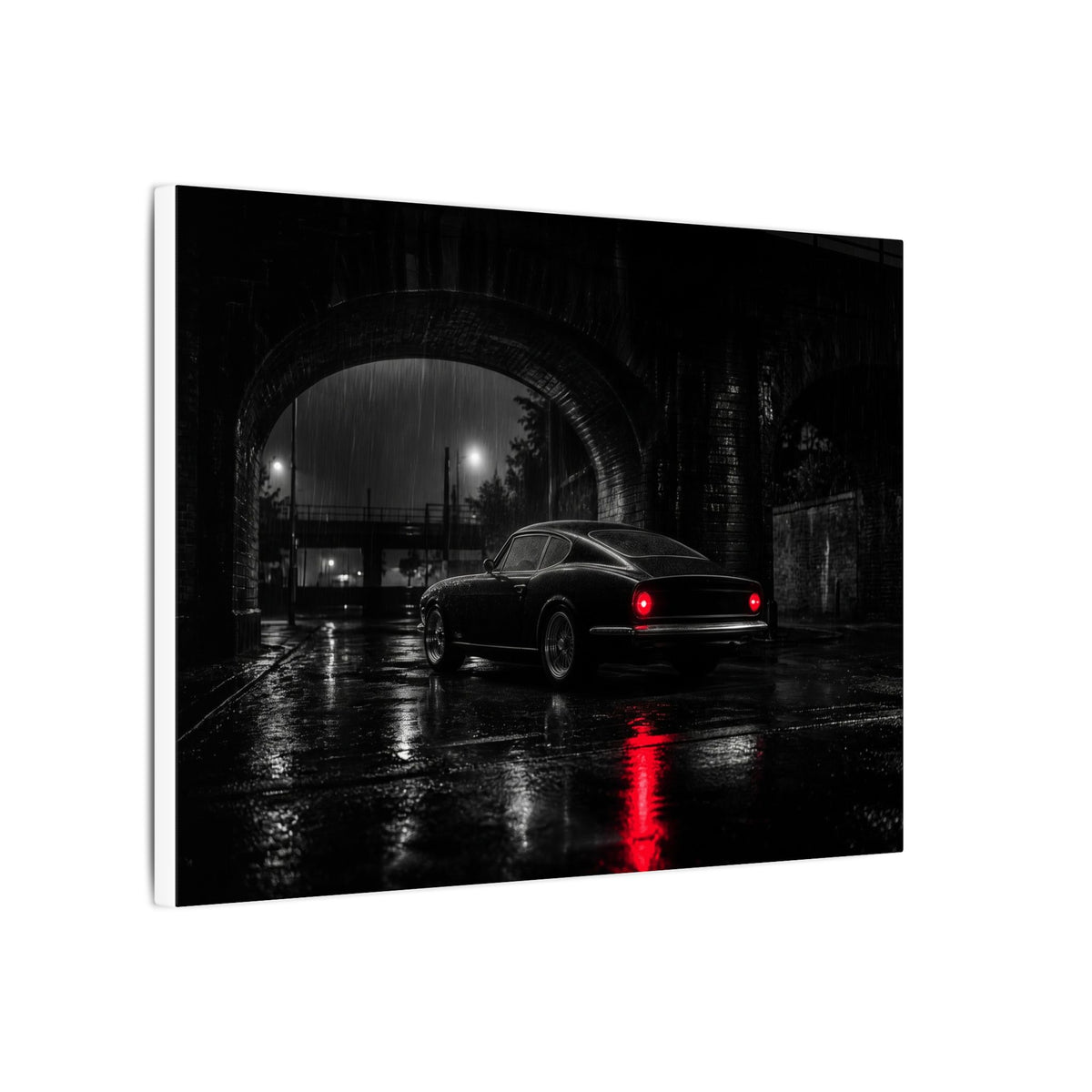 Red Tail Night - Classic Car Wall Art | Canvas (Landscape)