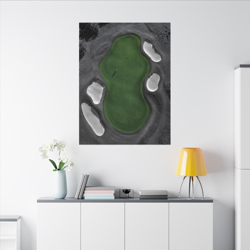 Aerial Solitude - Golf Course Wall Art | Canvas