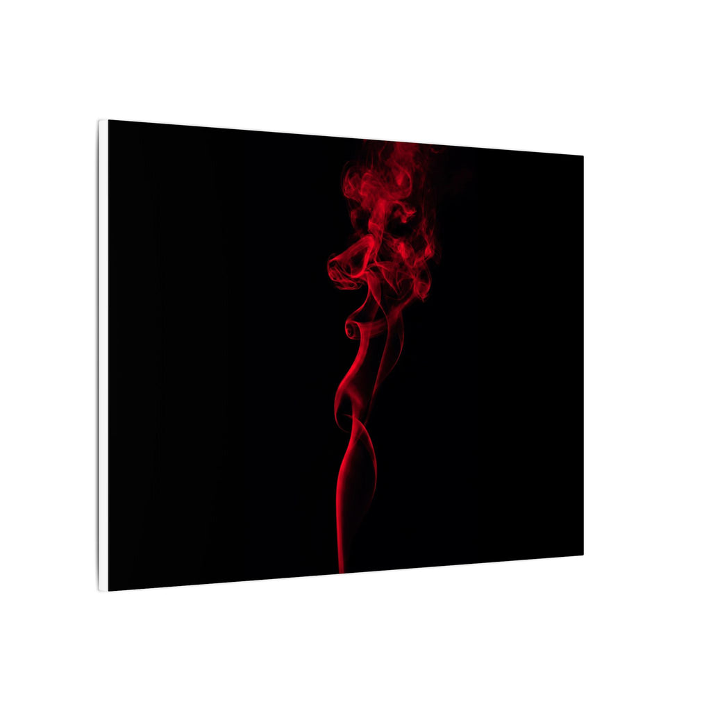 Red Smoke - Wall Art With Red Color | Canvas (Landscape)