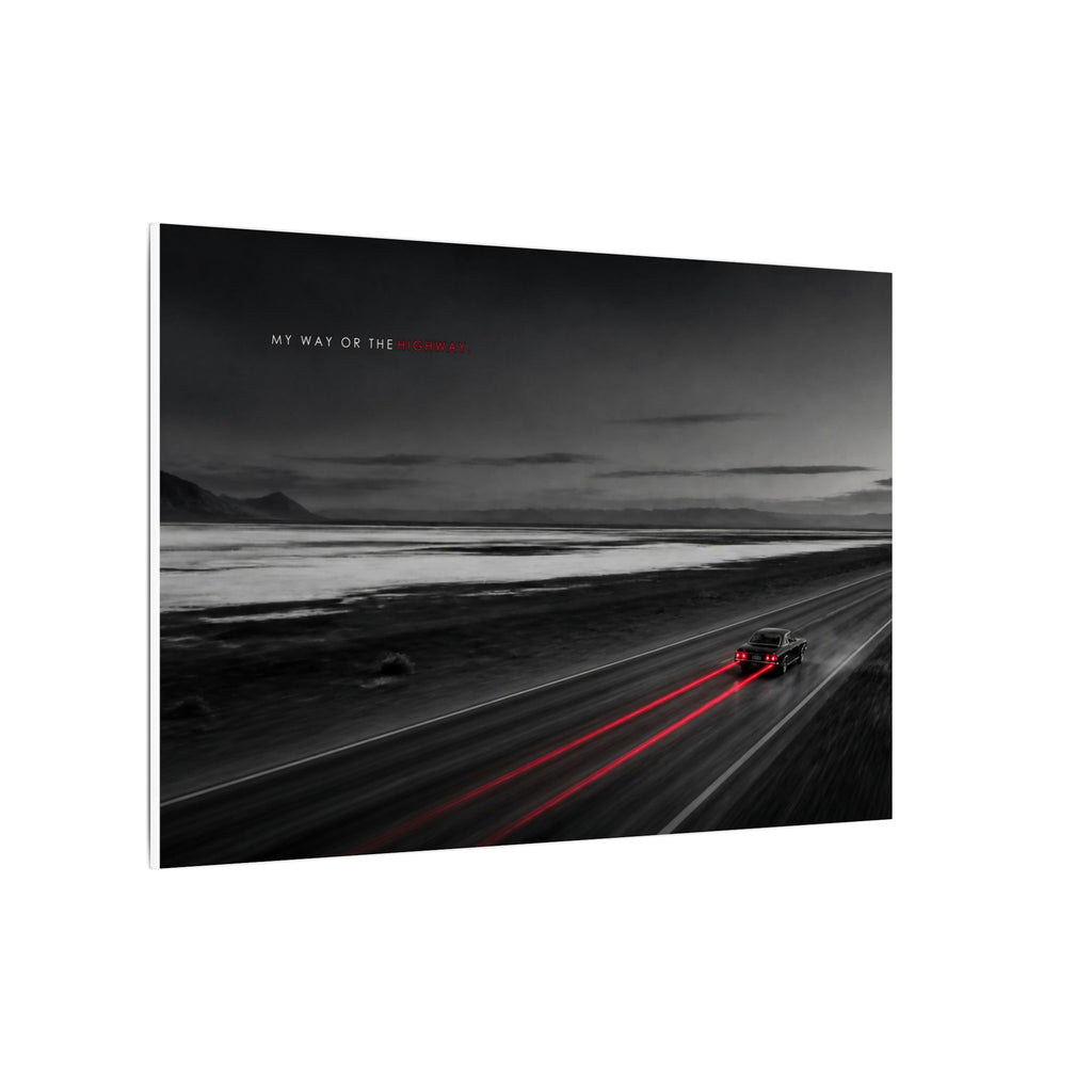 My Way or the Highway - Car Wall Art | Canvas (Landscape)
