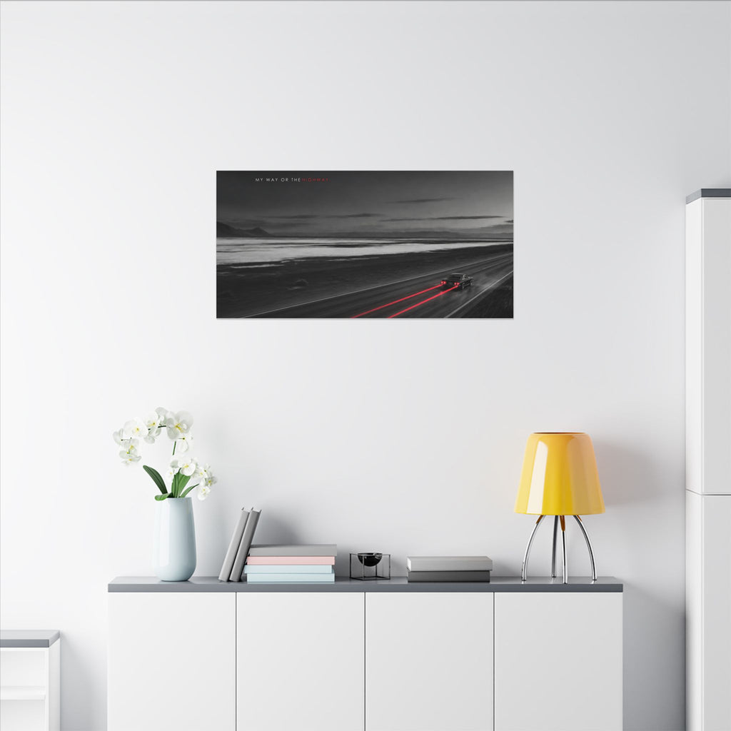 My Way or the Highway - Car Wall Art | Canvas (Panoramic)