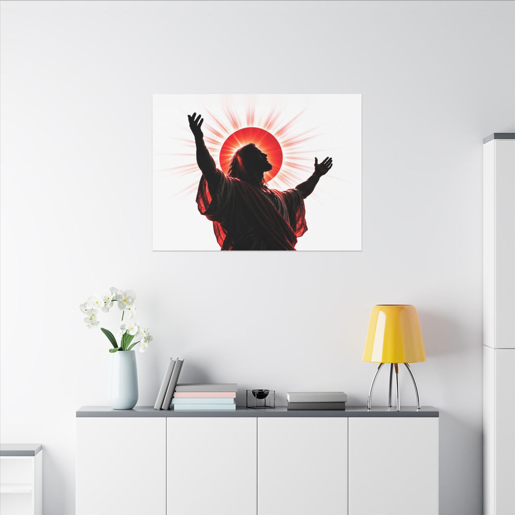 Red Sun Victory - Christian Wall Art | Canvas (Landscape)