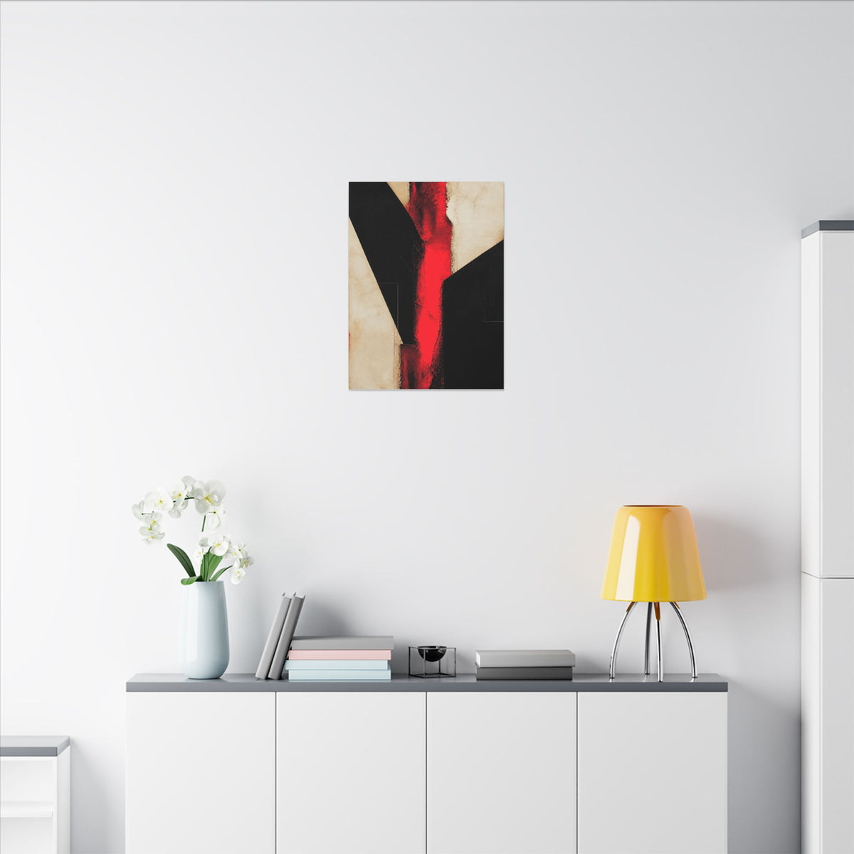 Controlled Fire - Red Wall Decor | Canvas