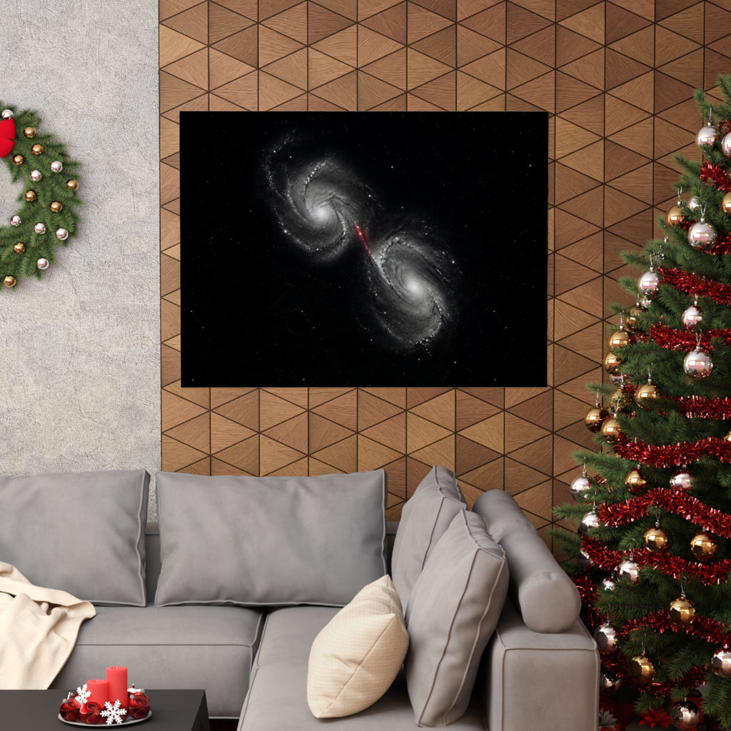 Collision Course - Space Wall Art | Matte Poster (Landscape)