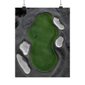 Aerial Solitude - Golf Course Wall Art | Matte Poster