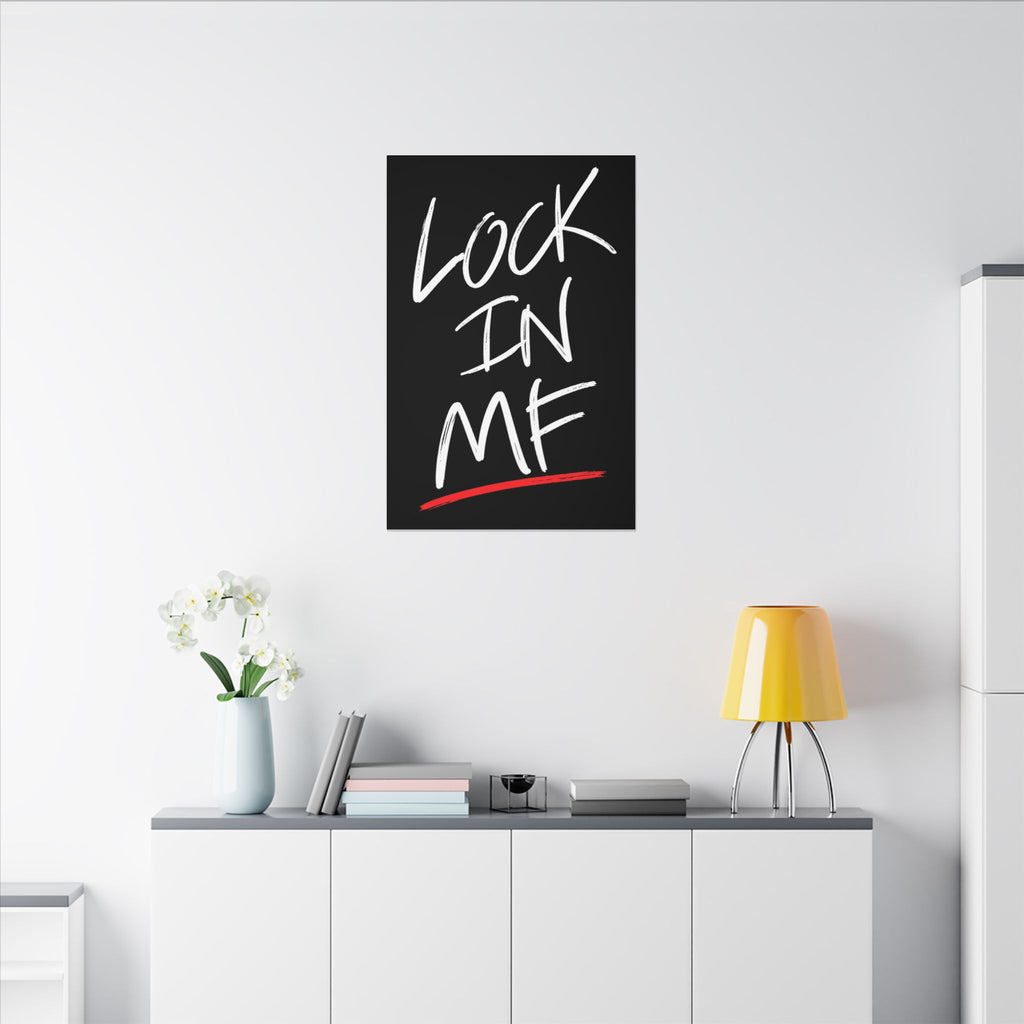 Lock In - Motivational Wall Art | Canvas