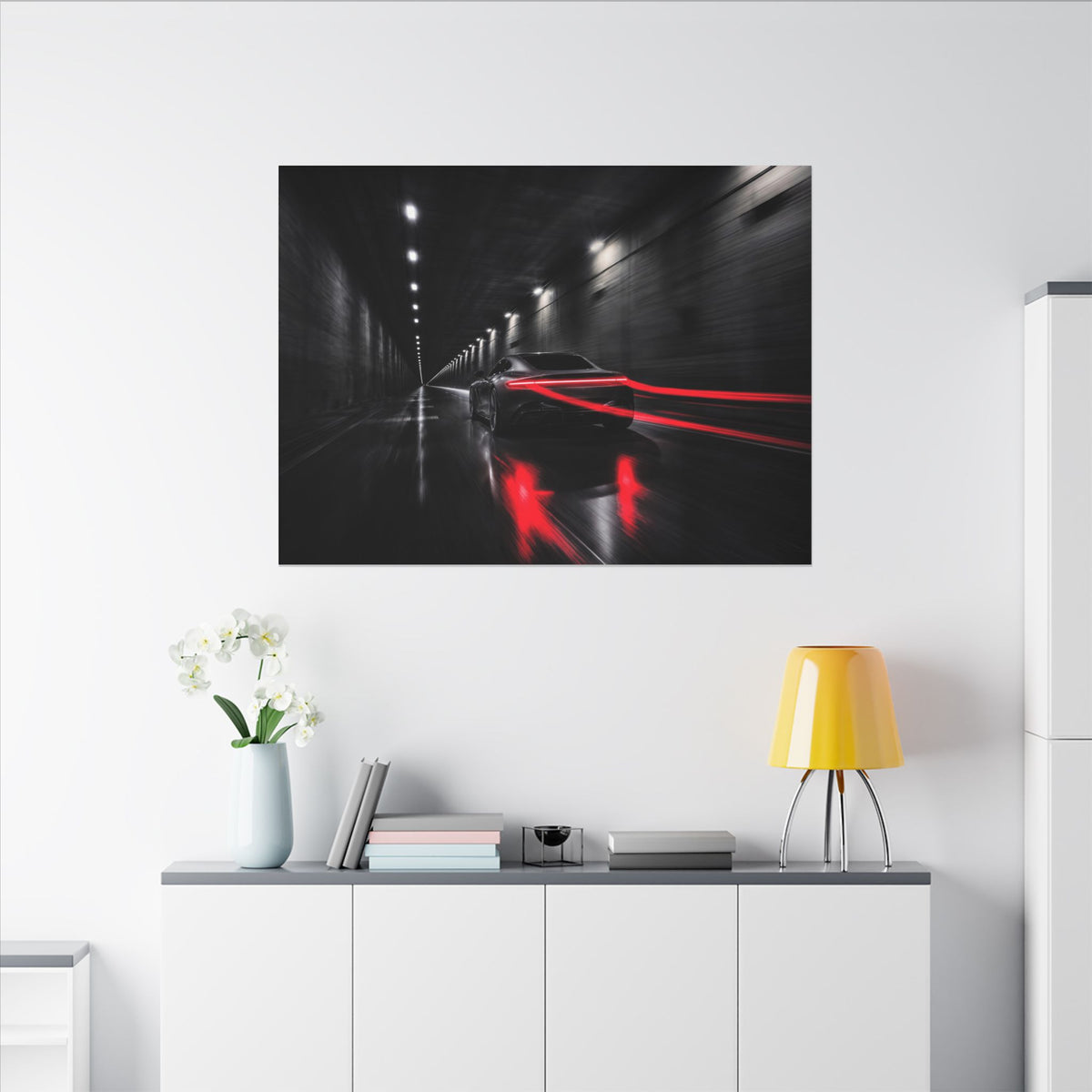 Redline Tunnel - Racing Wall Art | Canvas (Landscape)
