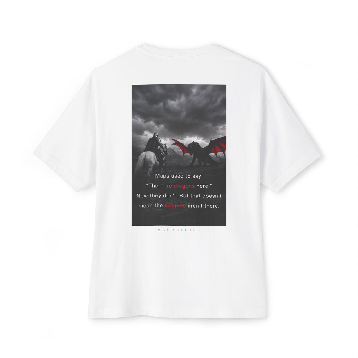 There Be Dragons | Heavyweight Tee (Front + Back)