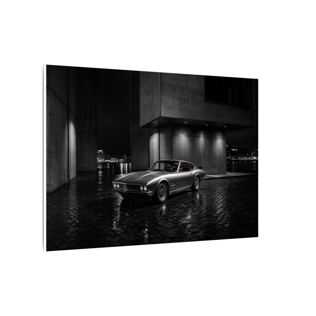 Midnight Grand Tourer - Vintage Car Wall Art | Canvas (Landscape)