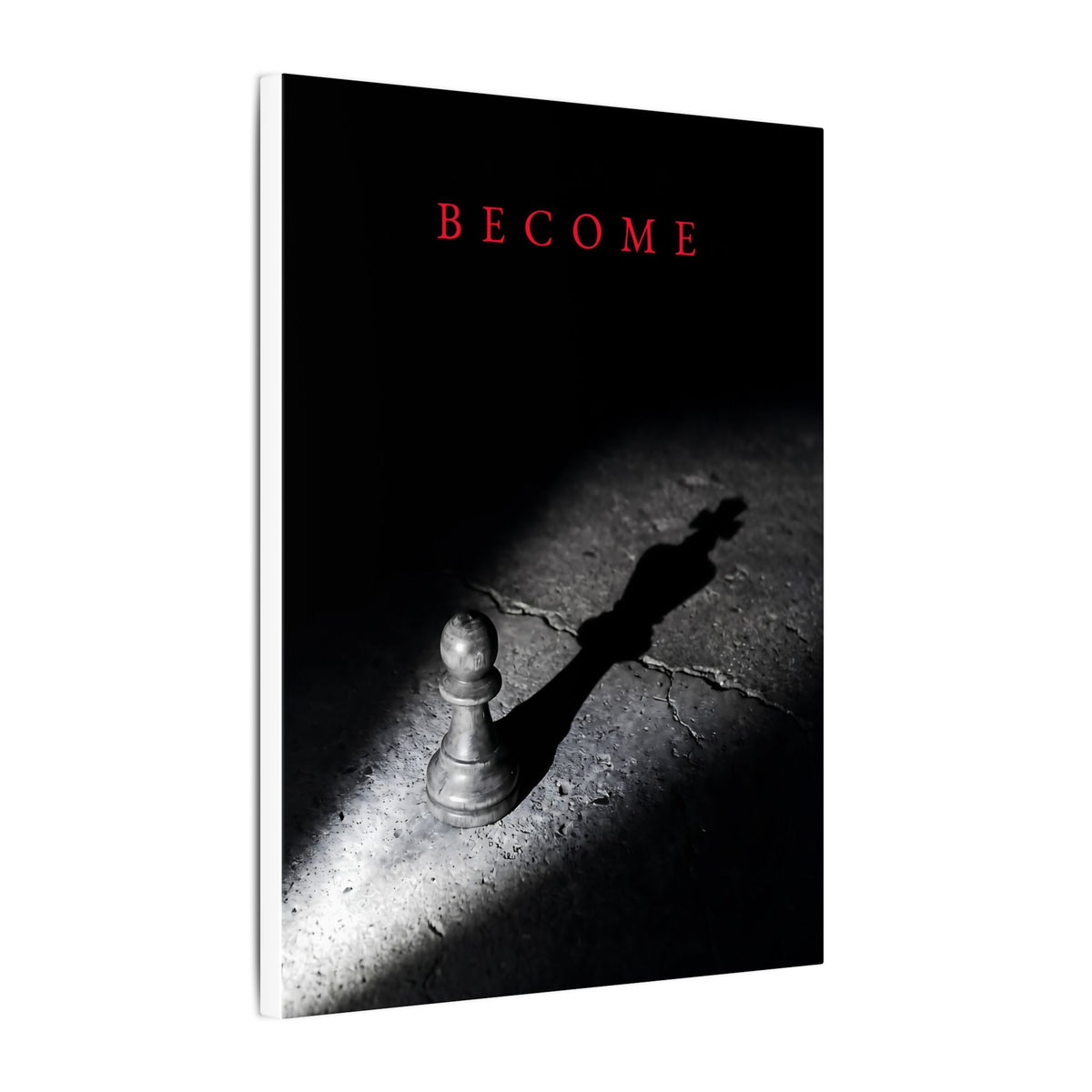 Become - Chess King Shadow Wall Art | Canvas
