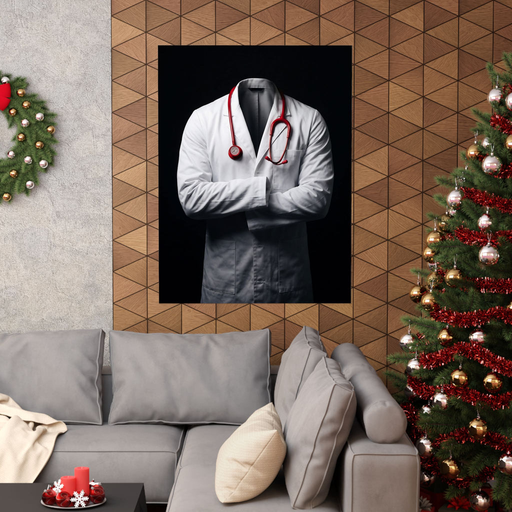 The White Coat - Doctor's Office Wall Art | Matte Poster