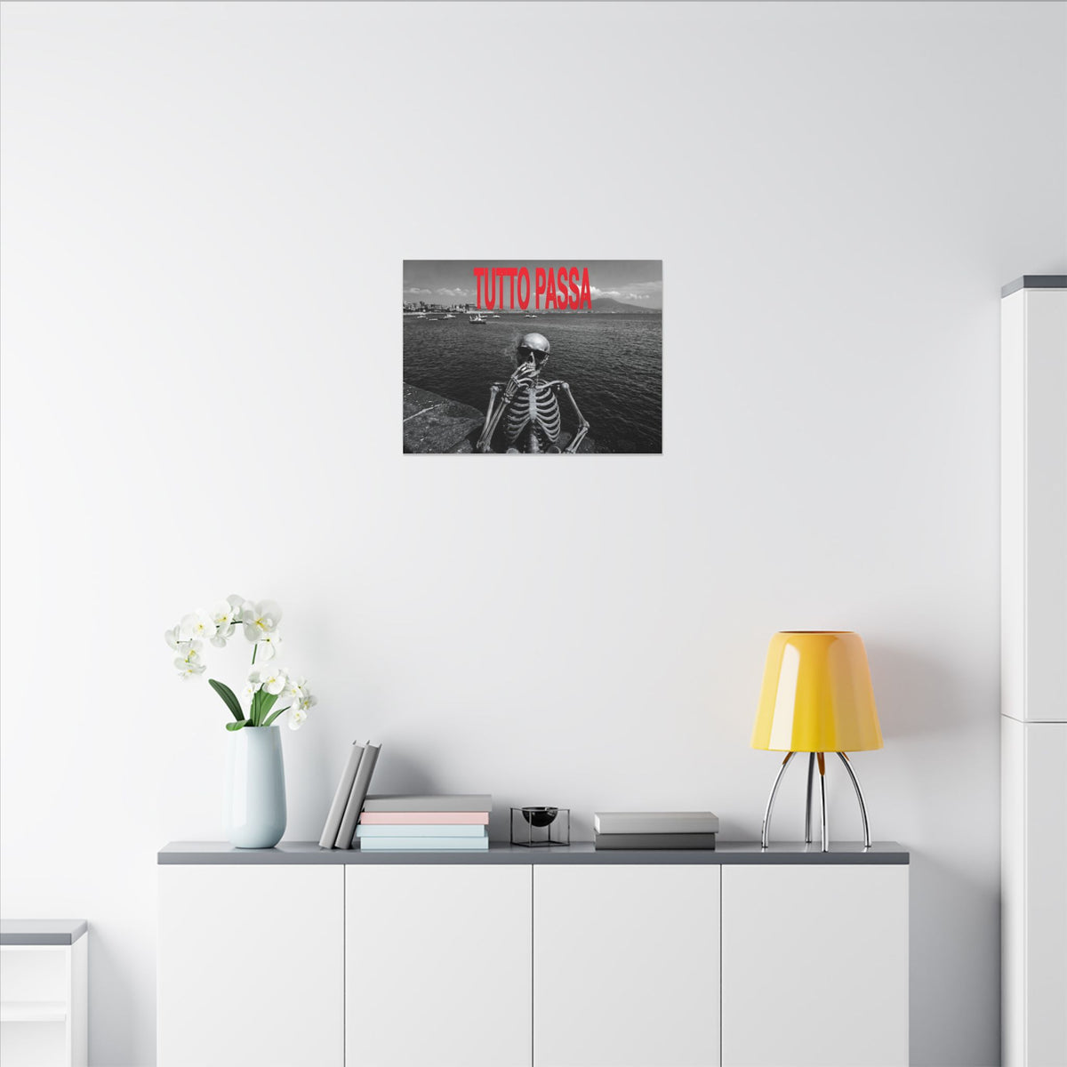 Tutto Passa - Skeleton Painting | Canvas (Landscape)